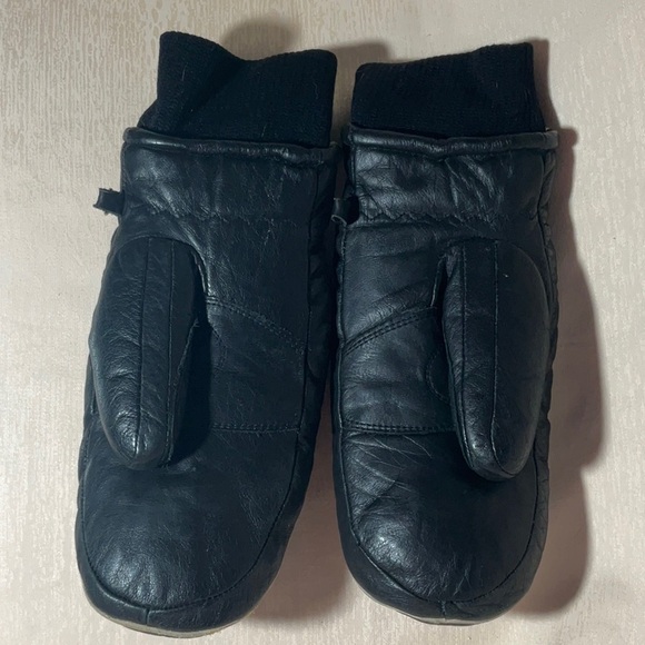 Yamaha Leather/Down Snowmobiling Mittens- Mens X-Small-Vintage - Picture 2 of 11
